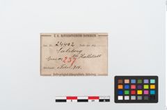 Etikett zu Bronzebrillenfibel (NHMW-PRAE-024402)
